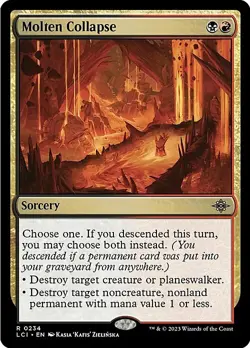 Magic The Gathering MTG MOLTEN COLLAPSE The Lost Caverns of Ixalan NM Near Mint - Image 1