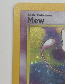 Vintage Ungraded Pokemon Card Mew WOTC Promo Black Star #9 HOLO With Swirl - Image 4