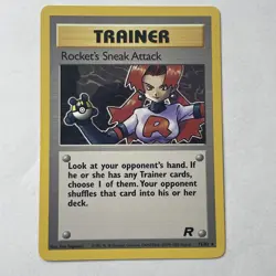 Pokemon Team Rocket - Rocket's Sneak Attack 72/82 - Rare Trainer - NM - Image 1