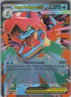 Mega Feraligatr ex - 036 #36 (Holo) (NM) ME: Mega Evolution Promo MEP Pokemon - Image 1