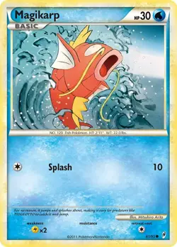 Magikarp 61/95 Common Call of Legends Heavily Played Pokemon Card - Image 1