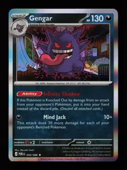Gengar 050/088 Reverse Holo Rare ME03: Perfect Order Pokemon Card - Image 1
