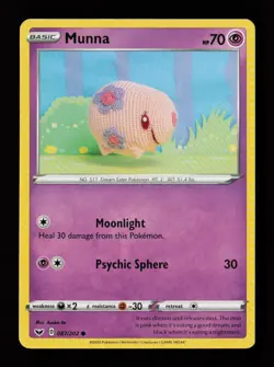 Munna 087/202 Asako Ito Common Sword & Shield Pokemon Cards - Image 1