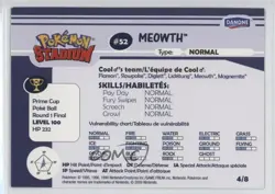 Meowth Danone Pokemon Stadium Tips Shiny #4 2000 - Image 2