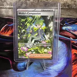 Pokemon TCG Wally's Compassion 186/132 ME01 Full Art Holo SIR English - Image 1