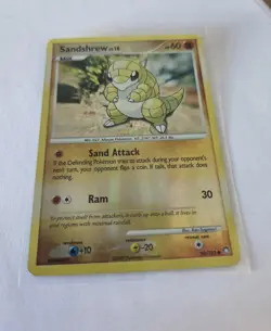 Sandshrew #96/123 Mysterious Treasures Pokemon tcg REVERSE HOLO - Image 1