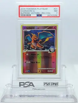 POKEMON SUPREME VICTORS CHARZARD G #20 REVERSE HOLO FOIL PSA 7 NM #28742596 - Image 1
