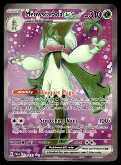Pokemon TCG SV02: Paldea Evolved #231/193 Meowscarada ex - Image 1