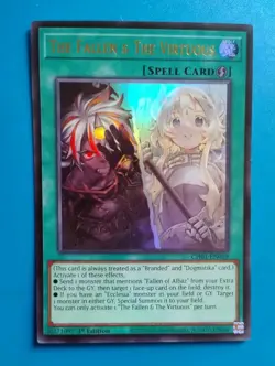 Near Mint Yugioh The Fallen & The Virtuous Ultra Rare CH01-EN019 1st Edition - Image 1