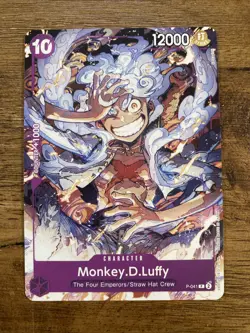 Monkey.D.Luffy P-041 One Piece TCG Card Game English NM Purple Promo (041) - Image 1
