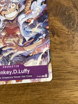 Monkey.D.Luffy P-041 One Piece TCG Card Game English NM Purple Promo (041) - Image 3
