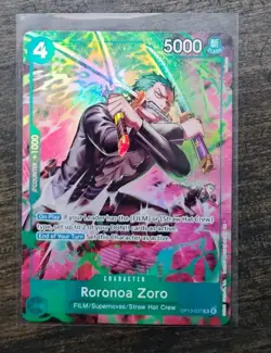 One Piece TCG OP-15/EB04 Roronoa Zoro OP13–037 Treasure Rare - Image 3
