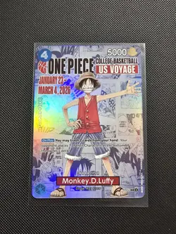 Monkey.D.Luffy (055) (College Basketball US Voyage) P-055 One Piece Promotion... - Image 1