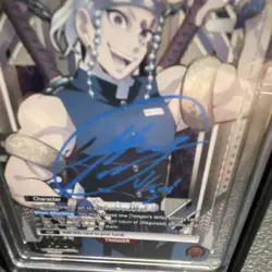 Union Arena Tengen Uzui Demon Slayer 2025 KMY-2-010 UC Foil Auto CGC 10 JSA - Image 2