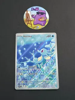 Pokemon TCG Horsea 067/064 - Shrouded Fable Illustration Rare Card - Image 1