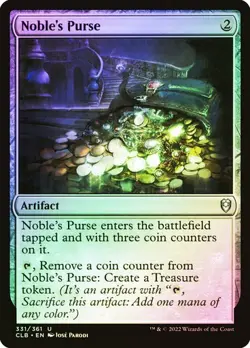 NM Foil Noble's Purse, MTG, Baldur's Gate, Magic the Gathering, 331 - Image 1