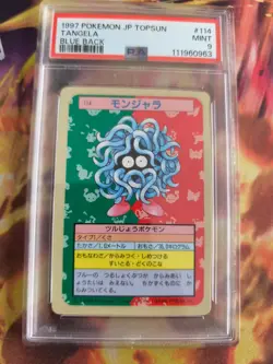 Pokemon Card Tangela Topsun Blue Back Bandai 1995 Vintage Japanese PSA 9 - Image 2