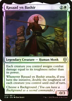 NM Foil Rasaad yn Bashir, MTG, Baldur's Gate, Magic the Gathering, 37 - Image 1