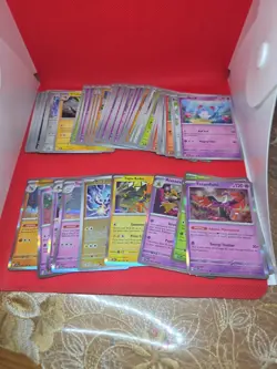 LOT 22: Pokemon Tcg Bundle Lot Vary Conditions Holo Reverse Holos Bulk 60+ Cards - Image 1