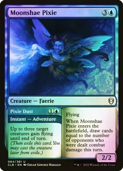 NM Foil Moonshae Pixie, MTG, Baldur's Gate, Magic the Gathering, 84 - Image 1