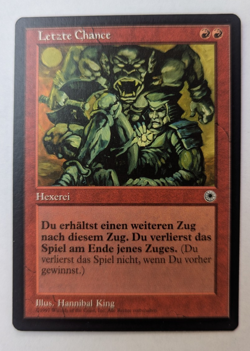Magic Mtg German FBB Portal Last Chance near mint - Image 1