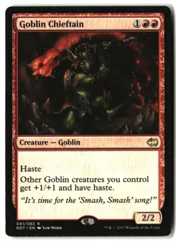 MTG Goblin Chieftain [DDT - 41] MP 6-3 - Image 1