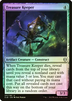 NM Foil Treasure Keeper, MTG, Baldur's Gate, Magic the Gathering, 341 - Image 1