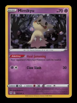 MIMIKYU PROMO HOLO 081/189 MP POKEMON - Image 1