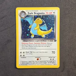 Dark Dragonite Holo 5/82 Team Rocket Pokemon TCG WOTC Vintage LP+/NM - Image 4