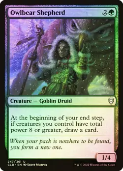 NM Foil Owlbear Shepherd, MTG, Baldur's Gate, Magic the Gathering, 247 - Image 1