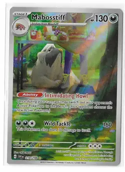 Mabosstiff 218/198 Scarlet & Violet S&V Illustration Rare Pokemon TCG NM - Image 1