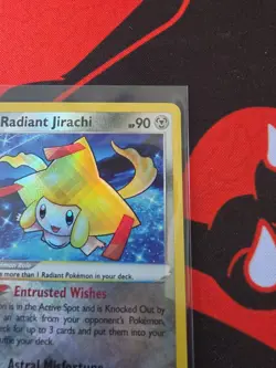 Radiant Jirachi 120/195 Radiant Rare Silver Tempest Pokemon NM - Image 3