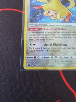 Radiant Jirachi 120/195 Radiant Rare Silver Tempest Pokemon NM - Image 4
