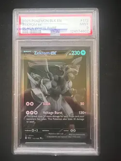 Zekrom ex #172 Pokemon Black Bolt PSA 9 - Image 1