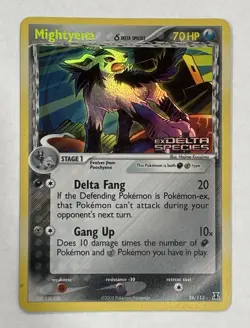 Pokemon TCG Mightyena 24/113 EX Delta Species Holo Rare Stamped | MP - Image 1