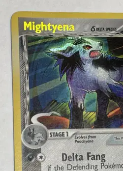 Pokemon TCG Mightyena 24/113 EX Delta Species Holo Rare Stamped | MP - Image 3