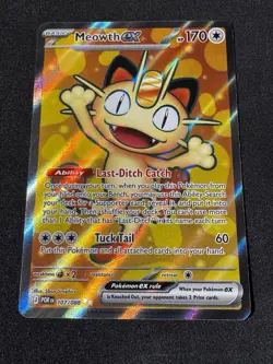 Meowth EX 107/88 Holo Ultra Rare Perfect Order Pokemon TCG NM - Image 1