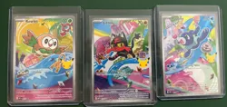 Pokemon TCG First Partners Collection Alola Rowlet Litten Popplio - Image 1
