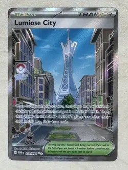 Pokemon TCG Lumiose City 111/088 Trainer Stadium Perfect Order NM - Image 1