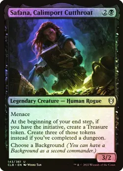 NM Foil Safana, Calimport Cutthroat, MTG, Baldur's Gate, Magic, 143 - Image 1