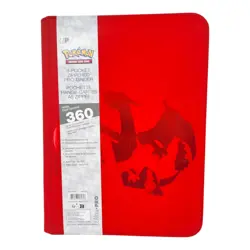Ultra Pro Pokemon TCG Charizard 9 Pocket Leather Binder Red 360 Card Capacity - Image 1