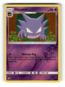 Haunter 69/214 Uncommon Unbroken Bonds Pokemon Reverse Holo - Image 1