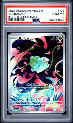 Bulbasaur Pokemon Meg En-Mega Evolution 133 NM PSA 10 - Image 1
