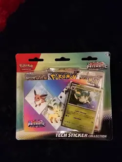 Pokemon - Prismatic Evolutions -Leafeon Tech Sticker Collection - Image 1