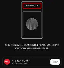 Pokemon Shinx STAFF City Championships Diamond & Pearl 98 PSA 10 Gem Mint-POP 13 - Image 3