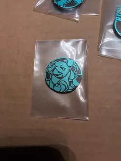 Pokemon Light Blue Blastoise Mini Coin From 151 Chinese - Image 1