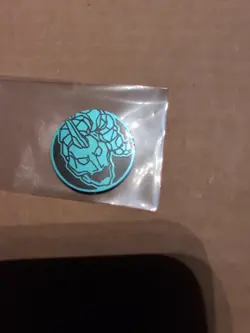 Pokemon Light Blue Onix Mini Coin From 151 Chinese - Image 1
