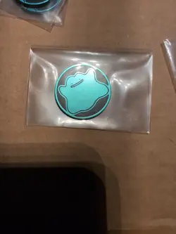Pokemon Light Blue Ditto Mini Coin From 151 Chinese - Image 1