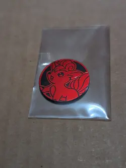 Pokemon Red Vulpix Mini Coin From 151 Chinese - Image 1