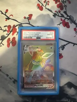 Pokemon TCG Glaceon VMAX Evolving Skies Holo Ultra Rare Card 209/203 PSA 10 - Image 1